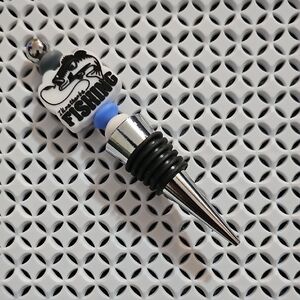 "I'd Rather Be Fishing" Themed Bottle Stopper